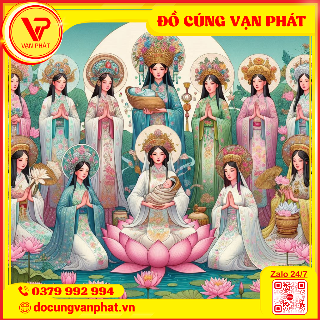 12 Ba Mu va Ba Chua Thien Thai